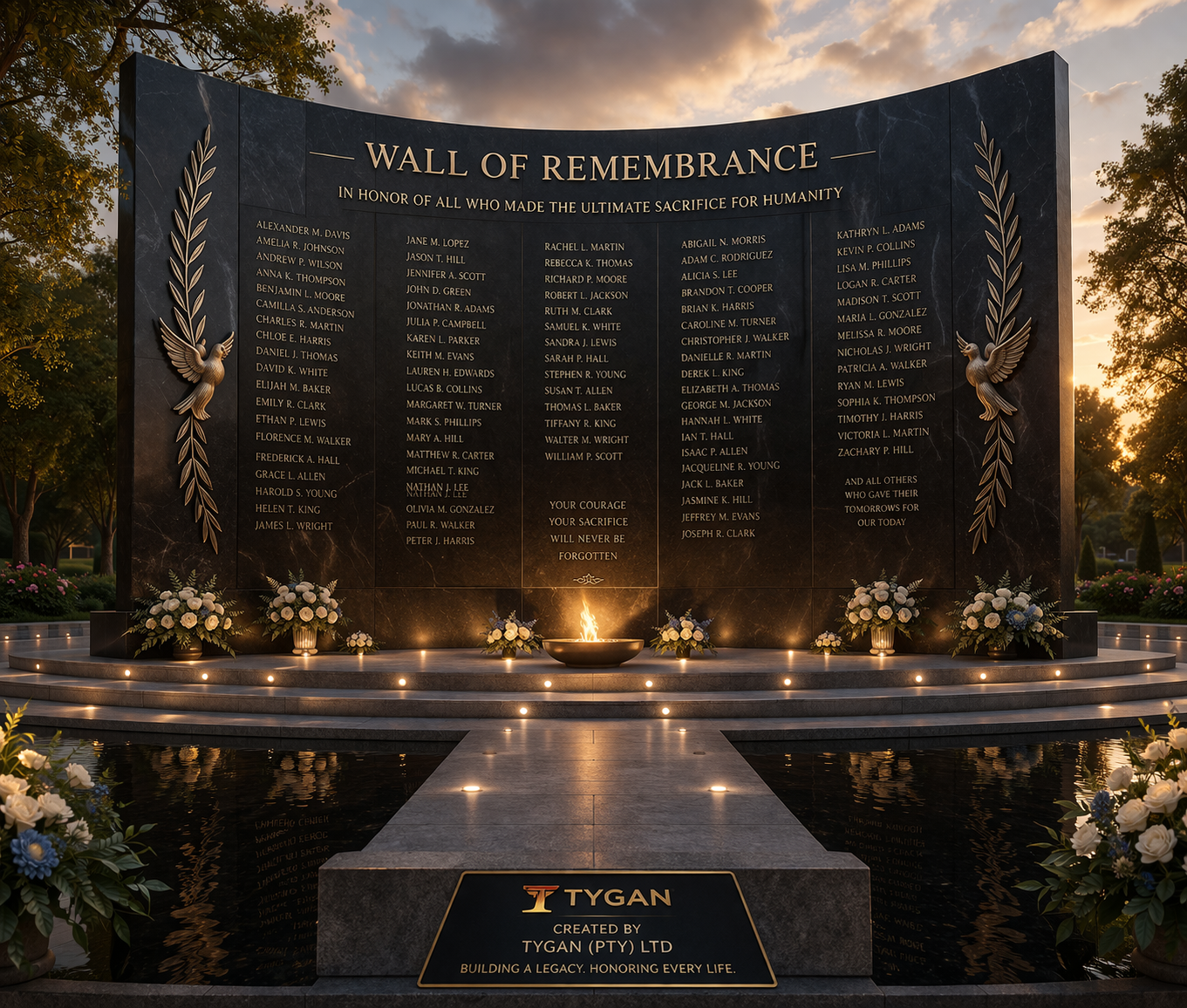 Wall of Remembrance visual